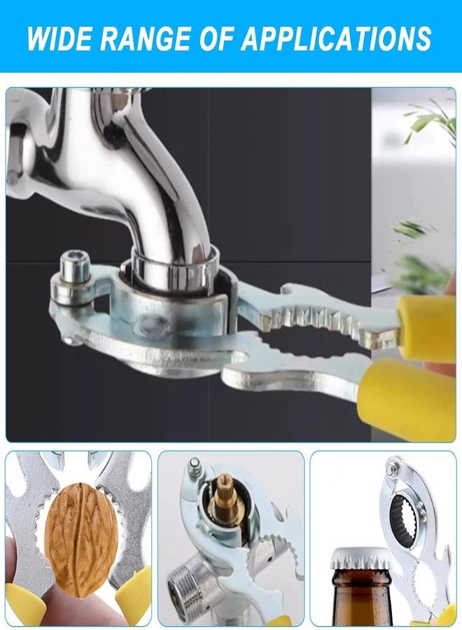 YUISI Faucet Wrench for Tap, Bathroom Plumbing Repair Tool, Strong Bite Universal Tap Spanne for Kitchen and Bathroom, Easy To Use - Image 2
